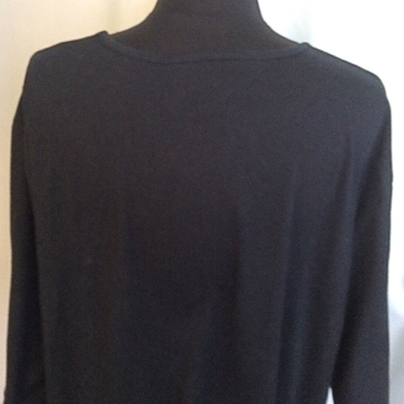 Denim 24/7 Black & Gold Embellished Tunic NWOT - Picture 5 of 8